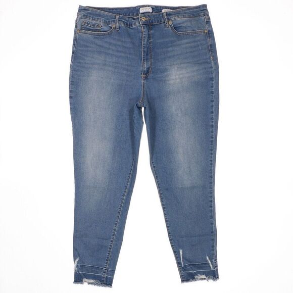 Sofia Vergara Rosa Curvy Ankle Jeans Size 18/20 Plus Womens Stretch 36 x 25.5 - Picture 1 of 11